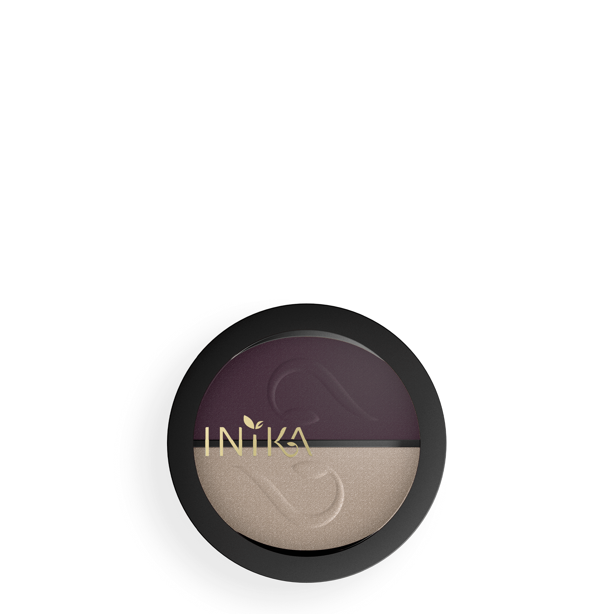 Pressed Mineral Eye Shadow Duo (Plum & Pearl) | INIKA Organic | 01