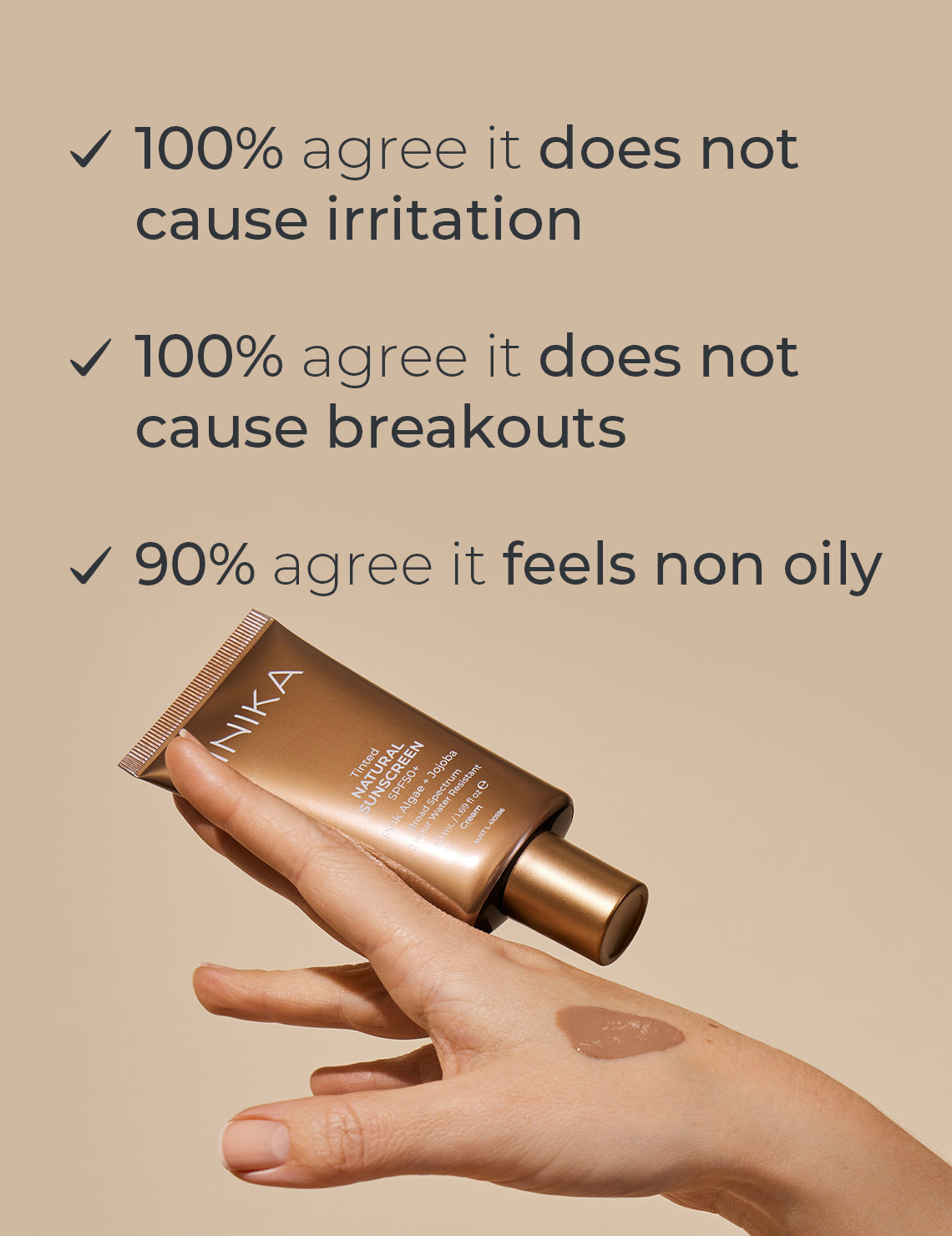 INIKA Organic Tinted Sunscreen Clinical Results infographic 03